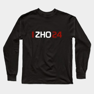 ZHO 24 Design - White Text Long Sleeve T-Shirt